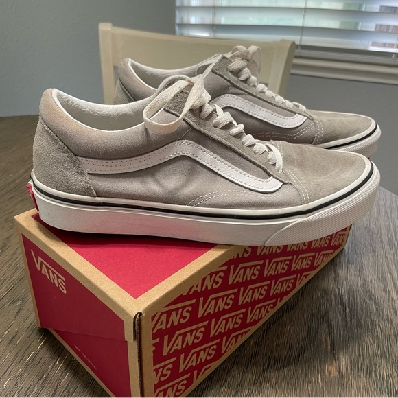 VANS Old Skool Shoe Unisex M 6.5 W 8 Color Drizzle/True White - Picture 2 of 9
